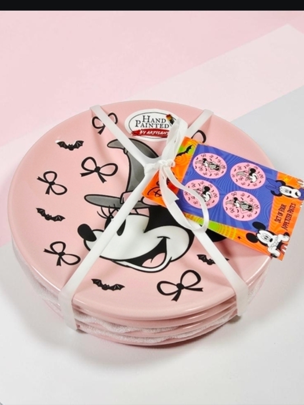 Disney | Minnie As Witch 4pc Set Ceramic Appetizer\Dessert Plates NEW WITH TAG!